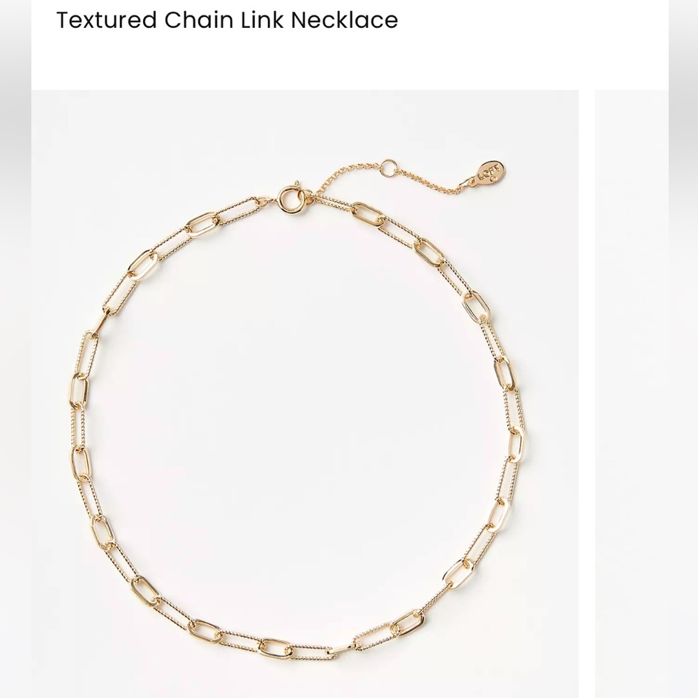 Textured Gold Chain Choker Necklace